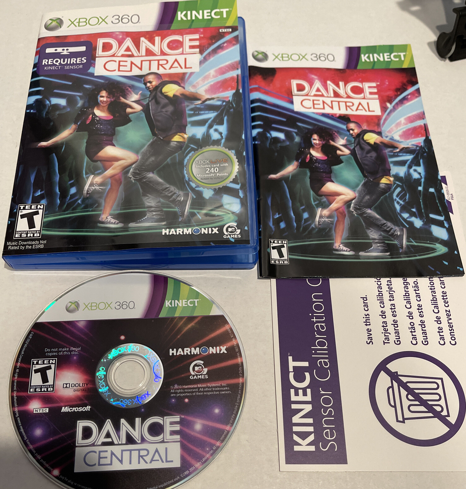 Dance Central 2 Microsoft Xbox 360 KINECT Video Game. Tested