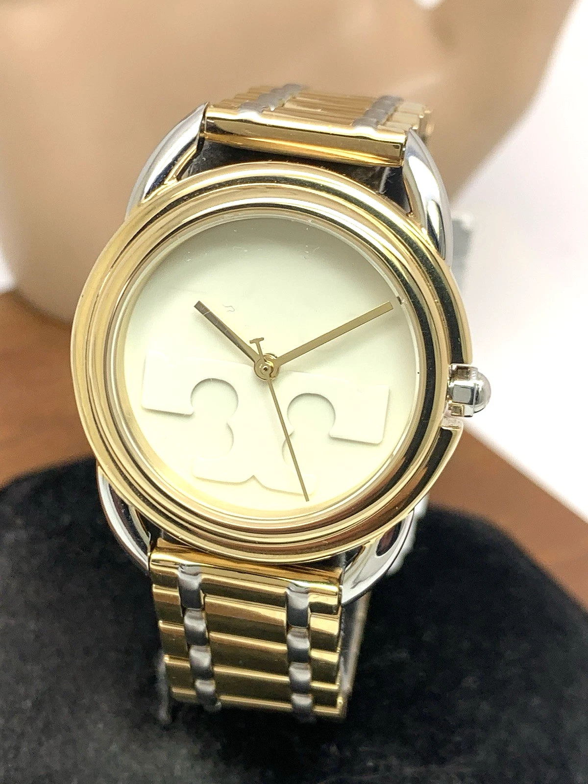 Orologio Donna Tory Burch TBW7222 Miller Quarzo Quadrante Crema Acciaio Bicolore 32mm
