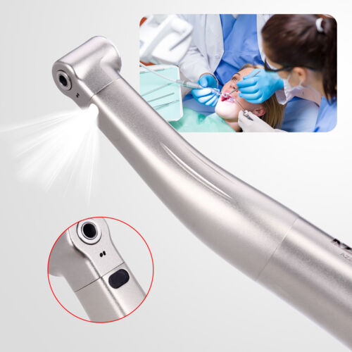 AZDENT Dental 1:1 LED Low Speed Optic Contra Angle Handpiece fit E-Type Motor - Picture 15 of 32