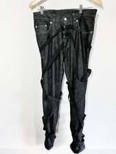 SS 04- HELMUT LANG - Archive Vintage Runway Bondage Strap Mummy Denim Jeans