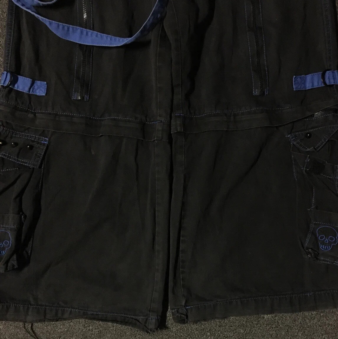 Vtg 90s Tripp NYC Pants L Skull Goth Emo Bondage Baggy Rave Grunge Punk Y2K Jnco image 5