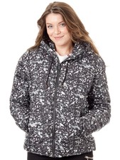 Oneill Black Aop-white Voyage Womens Jacket - M