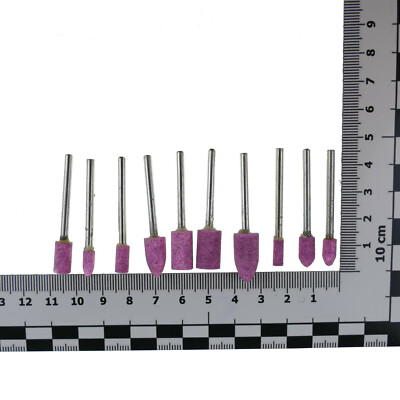 10er Set Schleifsteine – Hand-Schleifer, Multischleifer-Spitzen Für Dremel, Proxxon & Bohrmaschinen – Verschiedene Körnungen & Formen