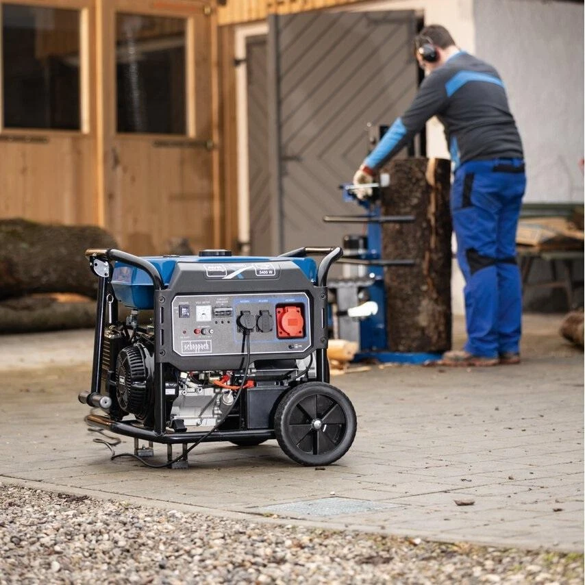 Stromerzeuger benzin stromgenerator 5500w 12,2ps Scheppach sg7100x - Bild 4 von 4