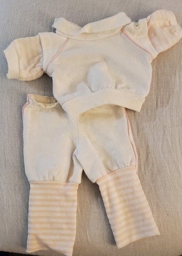 TRAJE DE CORRER VINTAGE AÑOS 80 COLECO REPOLLO PARCHE NIÑO TELA RAYAS NIÑA PINKK-KT - Imagen 2 de 4
