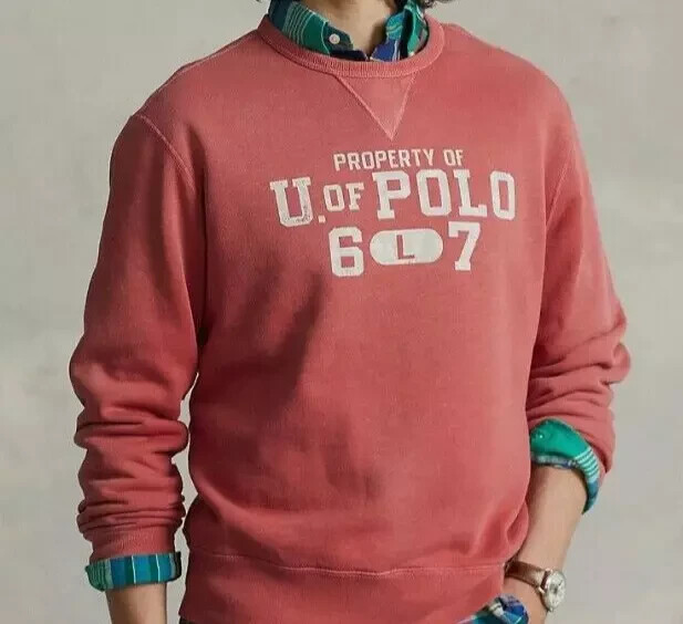 PONY $168 Polo Ralph Lauren Bedford felpa in pile pullover pesante camicia da sci XXL