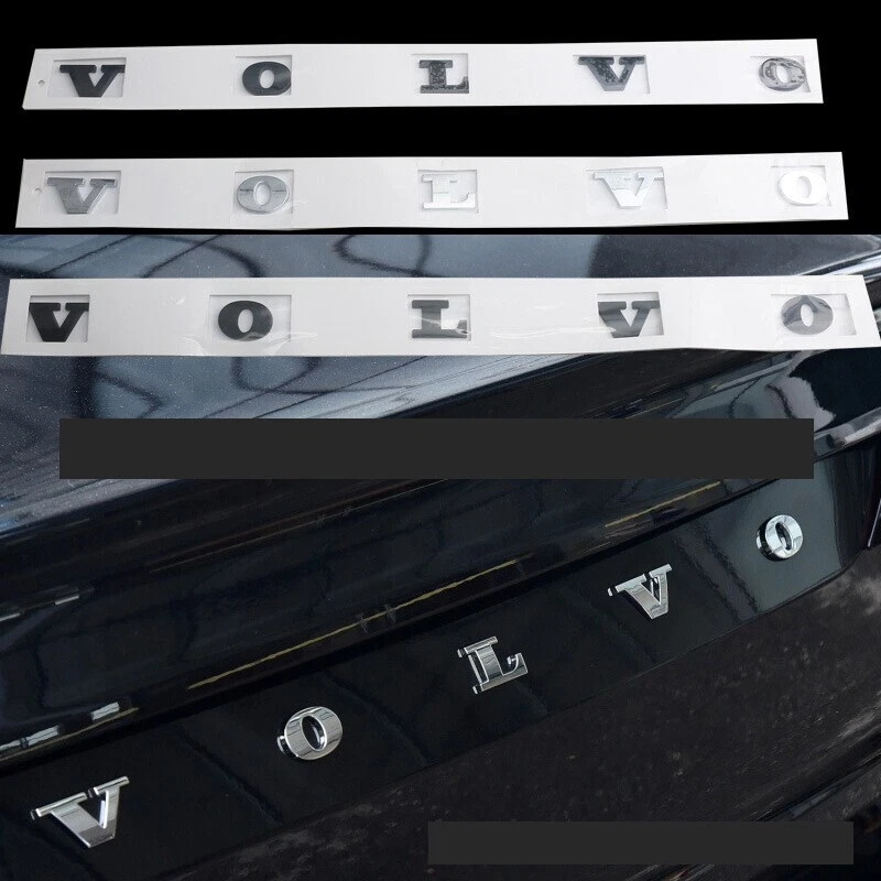 For Volvo XC60 XC90 S90 XC40 S60 C30 S80 V60 Rear Trunk Letter emblem sticker Foto 3 de 4