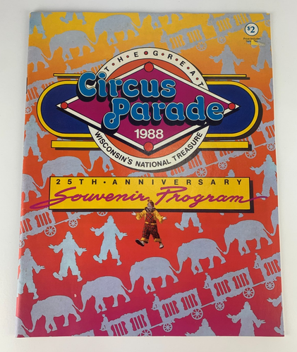 1988 Great Circus Parade Souvenir Program Wisconsin Wi CC - Picture 1 of 11