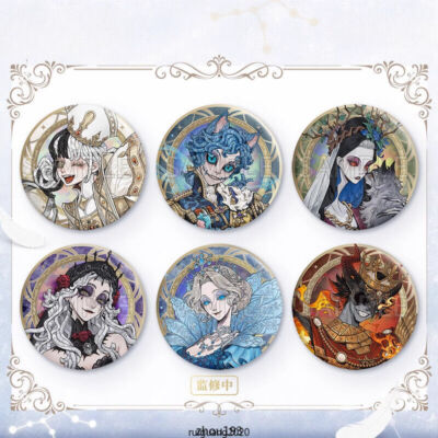 Official Game Identity V Cosplay Metal Badge Button Brooch Pins Fans Collection 