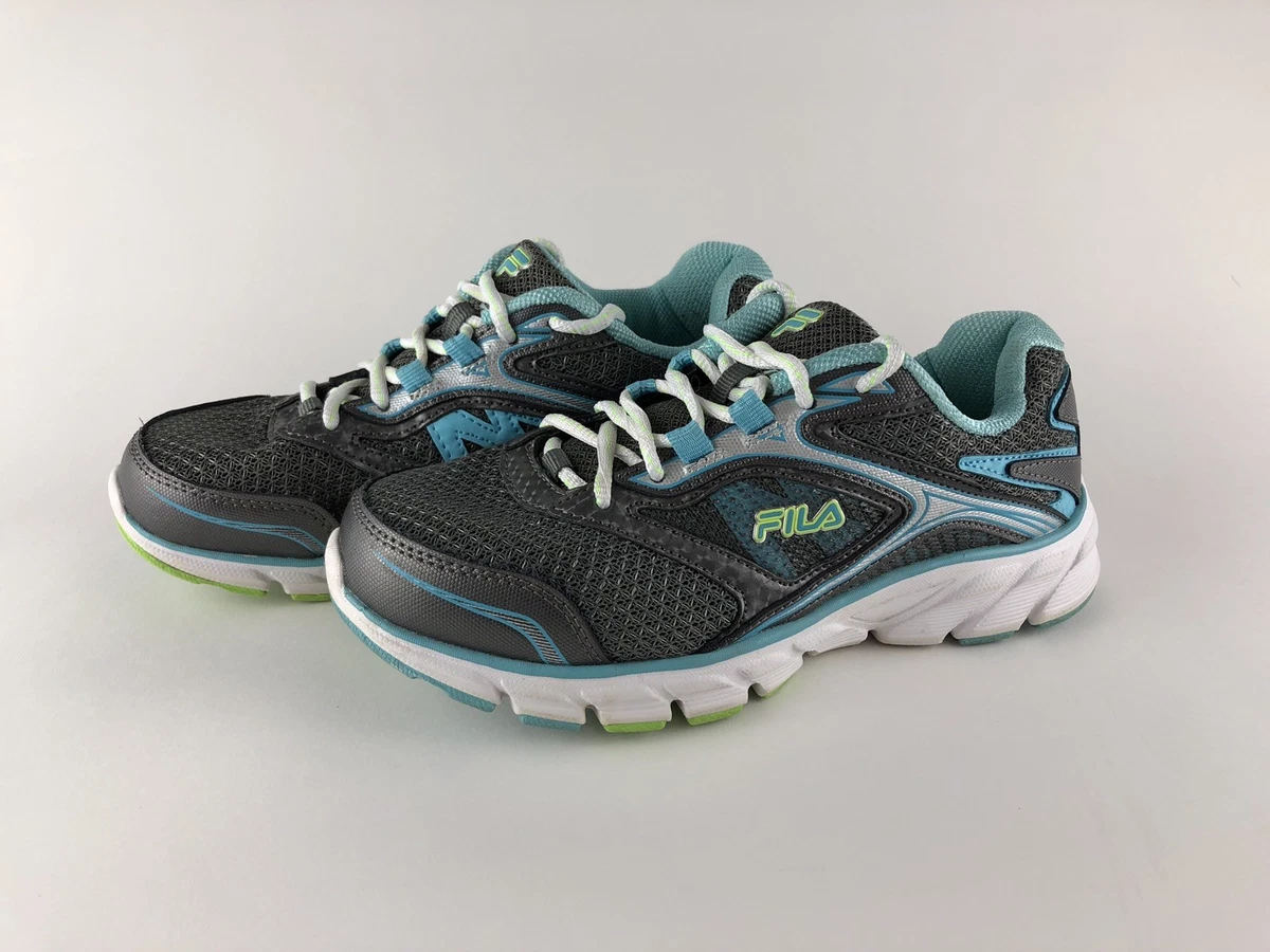 Fila Shoes Womens 7 Stir Up Running Shoe Memory Foam Cool Max Sneaker Gray 809