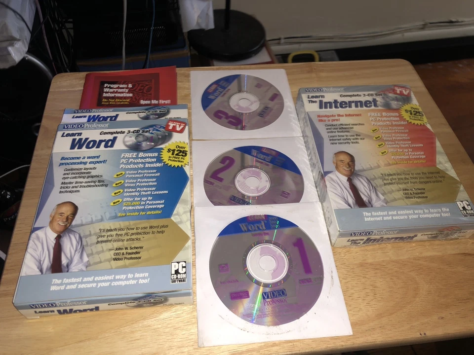 Bundle of Video Professor Complete CD-Rom Software Set - "Learn Word & Internet" - Image 2 of 4
