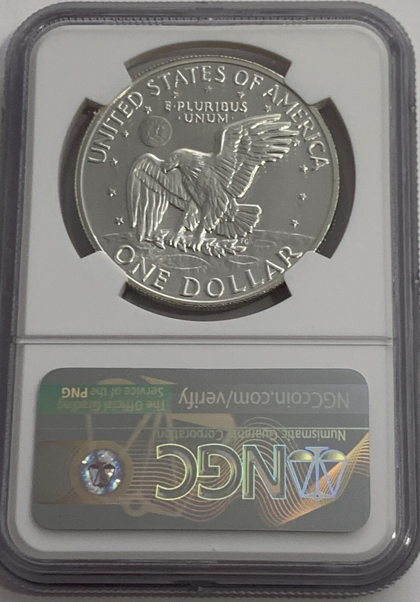 1972 S $1 NGC PF69 Star Cameo Proof 40% Silver Eisenhower Dollar