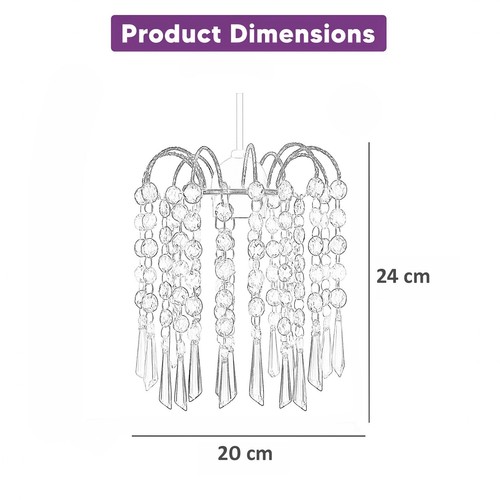 Modern Chandelier Acrylic Crystal Light Shades Droplet Ceiling Pendant Lampshade - Picture 127 of 162