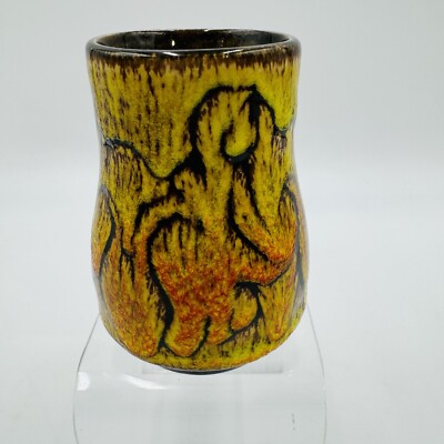 Vintage Poole Pottery Vase Aegean Art Vase Living Glaze 3.75'' England Retro MCM