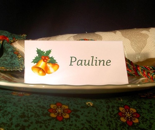 12 Personalised Festive Table Place Name Cards Wedding Office Party Tent Fold - Picture 8 of 13