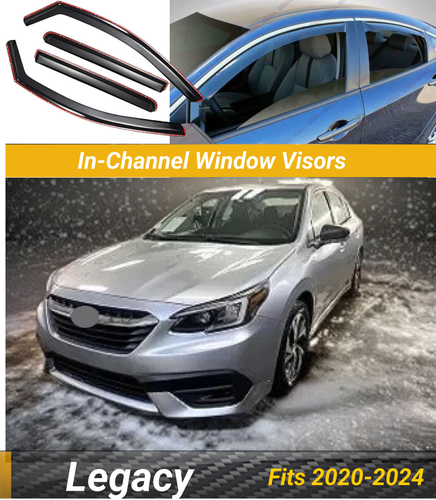 Nurniacl 4-Pack Side Window Visor Vent Shade Rain Guard Deflectors Replacement for