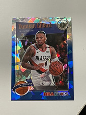 2019-20 Hoops Premium Stock Prizms Blue Cracked Ice #291 Damian Lillard! CS31