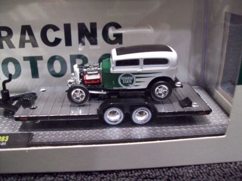 M2 Machines Auto Haulers Quaker State 1956 Ford F-100 & 1932 Ford Tudor Sedan. - Picture 3 of 5