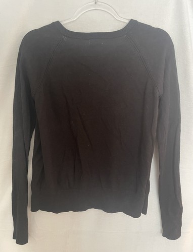 Cat & Jack Cardigan Girls 14 16 Black Sweater Knit Jewel Buttons - Picture 3 of 6