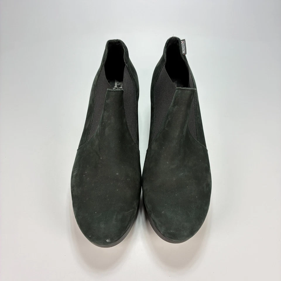 Botines de cuña Mephisto Tosca de cuero negro sin cordones zapatos cómodos para mujer talla 9” Foto 3 de 4