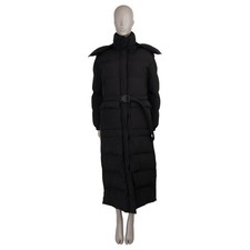 73992 auth CHRISTIAND DIOR black nylon 2022 DIORALPS LONG PUFFER Coat Jacket M