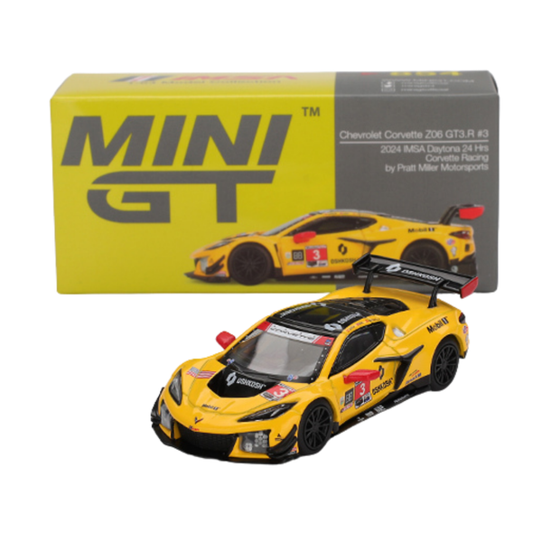 Mini GT 2025 Chevrolet Corvette Z06 GT3.R #1168 1:64 MGT01168-L NEW Metal Model-image