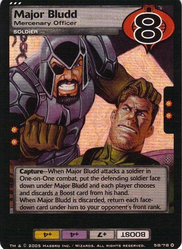 Major Bludd, Mercenary Officer Played GIJ: Armored Strike
