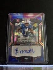 2025 Prizm Draft Picks Draft Pick Auto Brashard Smith Blue Cracked Ice /149