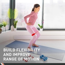 Body Sport Loop Exercise Band, 12 in. x 2 in., Heavy Resistance - Latex Rubber