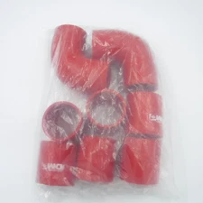 8 Piece JDM Sport 2.5" Intercooler Silicone Hose Coupler Kit Universal NO CLAMPS