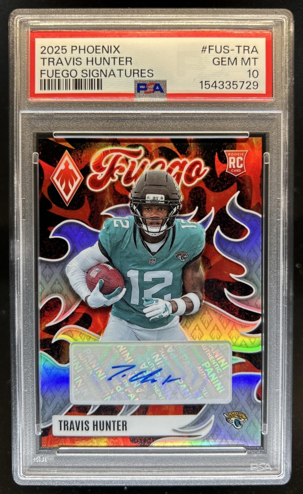 Travis Hunter Panini Phoenix Fuego Signatures #FUSTRA Base