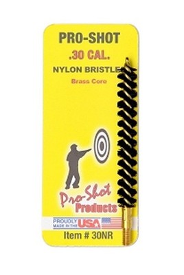 Pro-Shot Bore Brush For 7.62mm/30 Caliber Rifle 8-32 Thread Nylon Bristles- 30NR