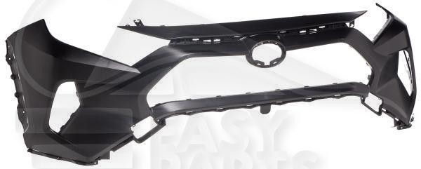 Pare-choc avant Toyota RAV 4 2019 noir lisse bouclier sans lave-phare