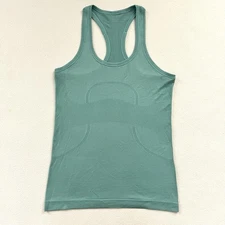 Lululemon Women Tidal Teal Green Racerback Seamless Swiftly Tech Tank Top 6