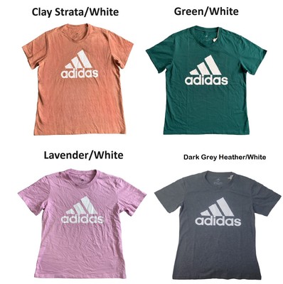 Adidas Ladies Short Sleeve Graphic Print Crewneck Active T-Shirt, IM2786