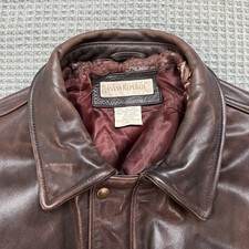 90s希少2XLハードロックホテルレザーボンバージャケットA-2 USA製茶本革 d152-18-0029_11.jpg