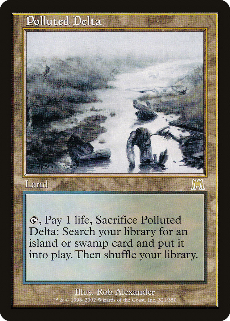 Polluted Delta #321 (HP) Onslaught ONS Magic MTG