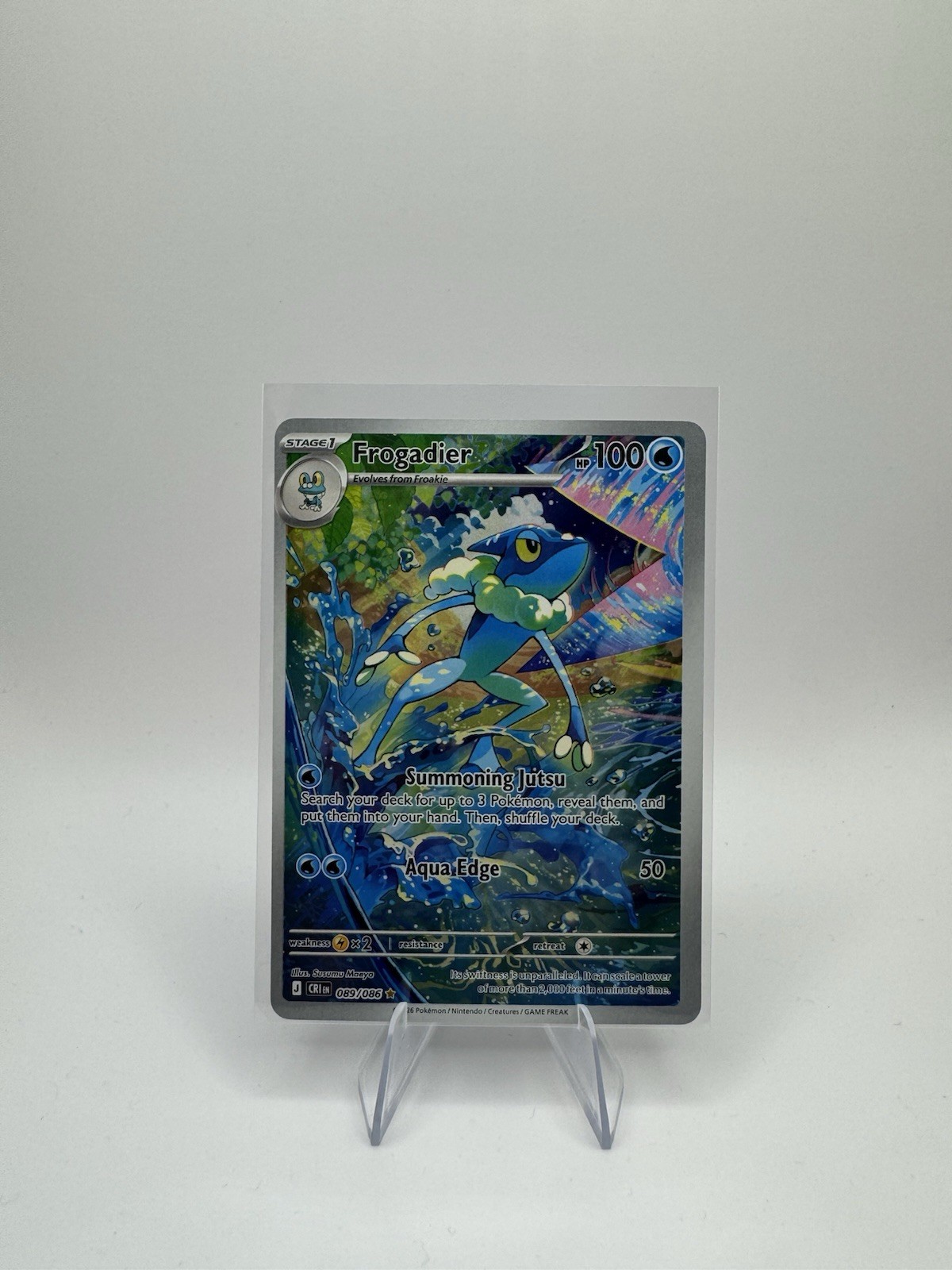 Frogadier 89/86 Chaos Rising Illustration Rare Pokemon TCG
