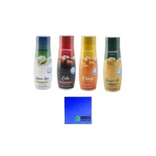 SodaStream 14.8 fl Flavor Kit - Variety Pack - Lemon Lime, Orange, Ginger, Cola