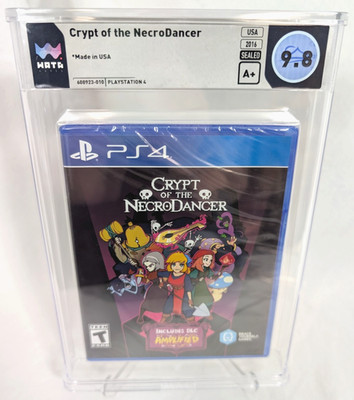 WATA 9.8 A+ Graded SEALED 2016 CRYPT OF THE NECRODANCER Playstation 4 PS4 Game