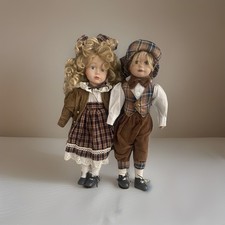 Porzellanpuppe Pärchen Junge Mädchen Sammle...
