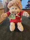 Cabbage Patch kid doll with red sailor suit 1984 Green Signature with Mold3 C KT