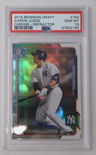 Aaron Judge 2015 Bowman Chrome Draft Refractor #150 PSA 10 Gem Mint