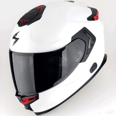 350$ retail ! Scorpion Exo GT SP Air Matt Pearl White Motorcycle Helmet Sport