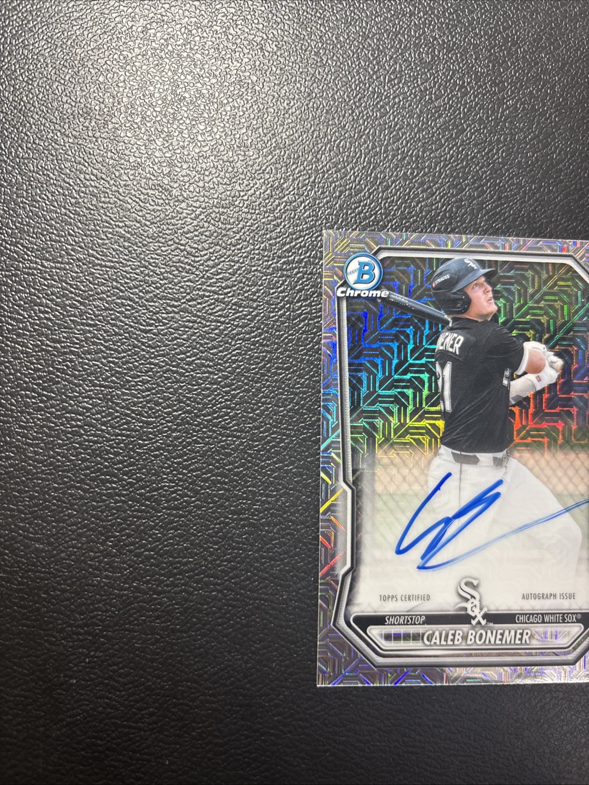 2026 Bowman Chrome Caleb Bonemer BMA-CB Mojo Auto view 7