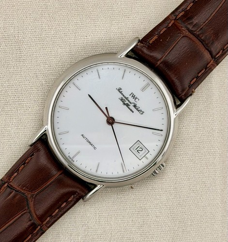 IWC Portofino Automatic IW3513 34mm Stainless Steel White Dial Vintage Watch