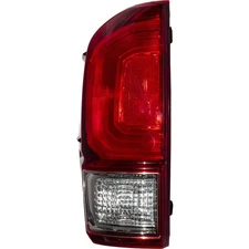 Tail Light For 2016-2019 Tacoma TRD Red Bezel-Smoked Back-Up Light Lens Left