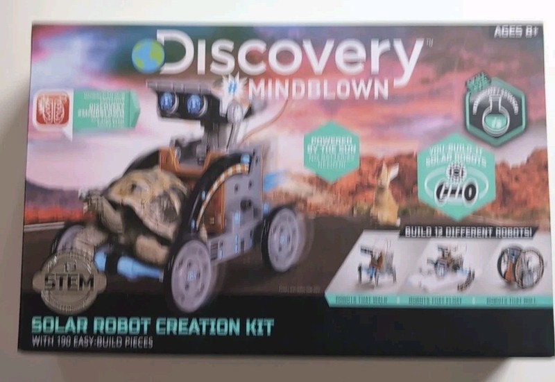 STEM Discovery Mindblown 2-in-1 Solar Robot Creation Kit 190-Piece New