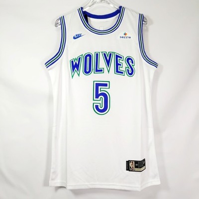 Anthony Edwards #5 White Sleeveless Jersey