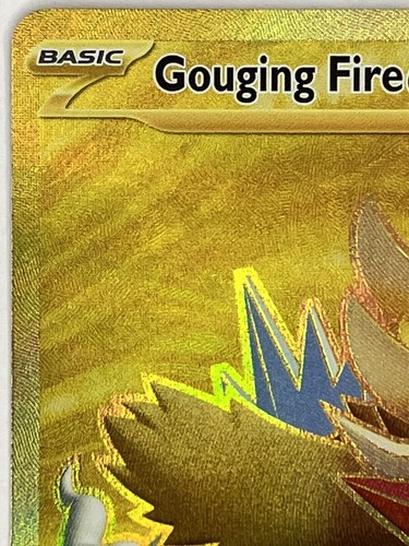 Gouging Fire ex NM GOLD 214/162 SV05: Temporal Forces Pokemon TCG Holo - Picture 3 of 6